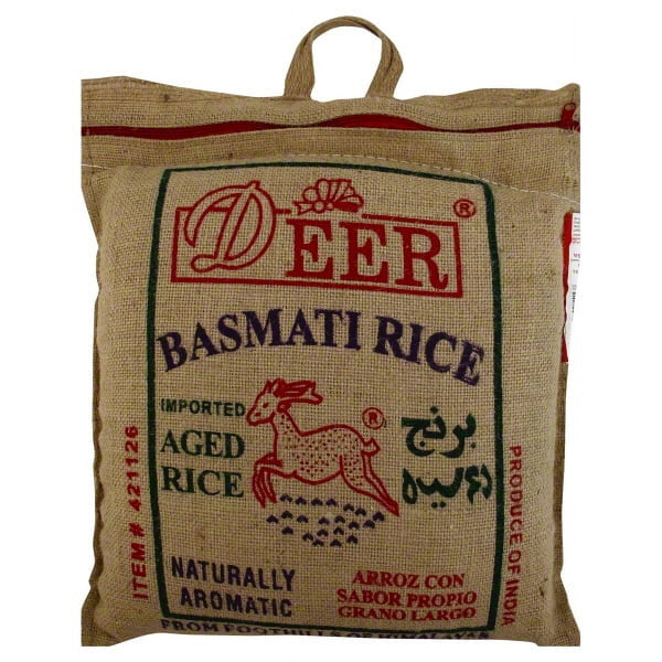 Deer Brand Basmati Rice Burlap Sack