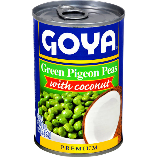 Goya Green Pigeon Peas with Coconut 15 oz
