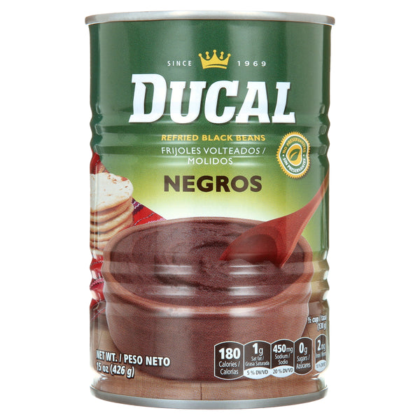 Ducal Refried Black Beans 15 oz