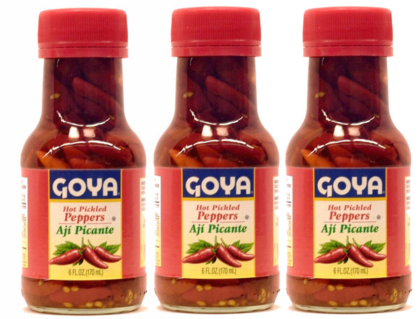Goya Hot Pickled Peppers Aji Picante 6 fl oz