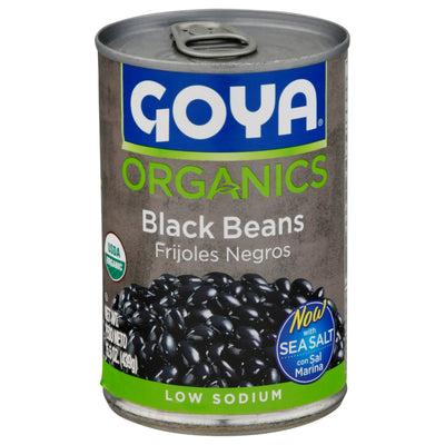 Goya Organics Black Beans Low Sodium 15.5 oz