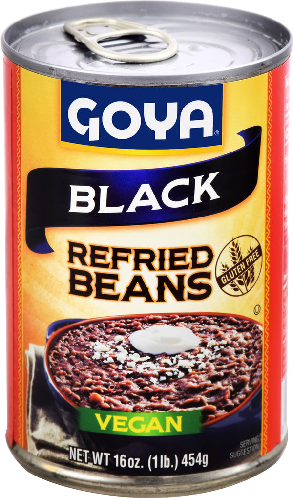 Goya Refried Black Beans Vegan 16 oz