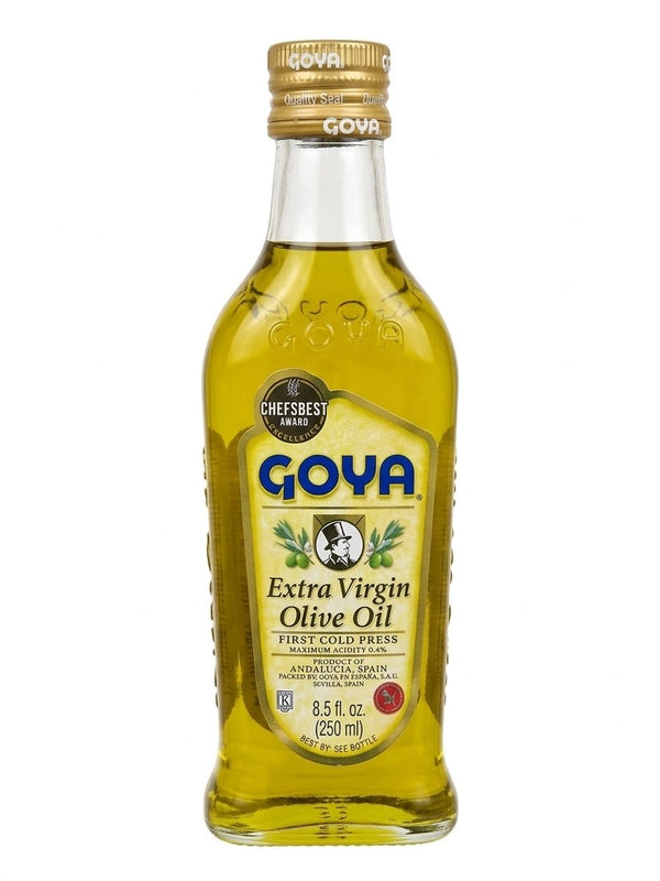 Goya Extra Virgin Olive Oil First Cold Press - 8.5 fl oz (250 ml) Glass Bottle