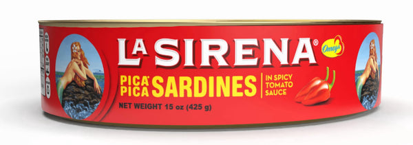 La Sirena Pica Pica Sardines in Spicy Tomato Sauce 15 oz