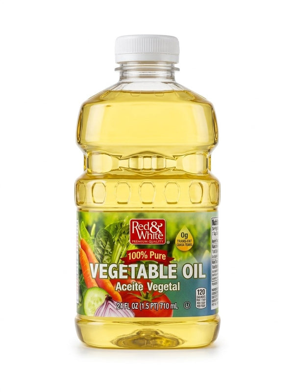 Red & White 100% Pure Vegetable Oil - 24 fl oz Bottle