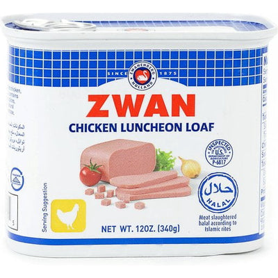 Hana Chicken Luncheon Meat with Green Olives Halal 7 oz