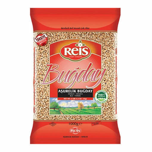 Reis Skinless Whole Wheat Berries for Ashure / Noah's Pudding (Aurelio Bugday) - 1kg (2.2 lbs)
