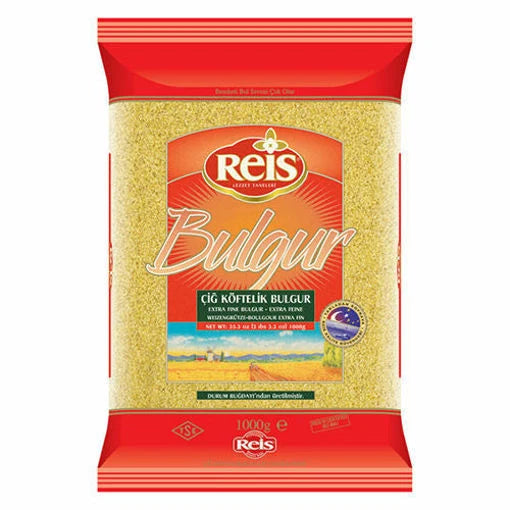 Reis Extra Fine Bulgur Wheat for Cig Kofta (Cig Koftelik) - 1kg (2.2 lbs)