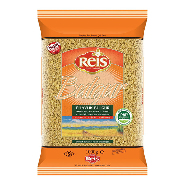 Reis Coarse Bulgur Wheat for Pilav (Pilvalik Bulgur) -1kg (2.2 lbs)